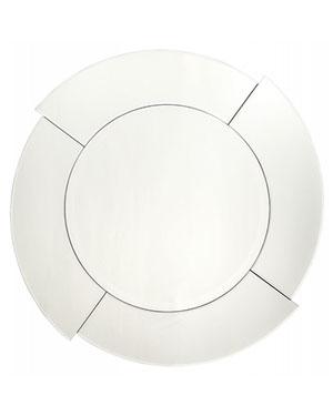Miroir rond avec cadre pour salle de bain