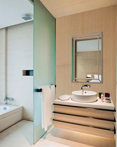Miroir mural biseauté