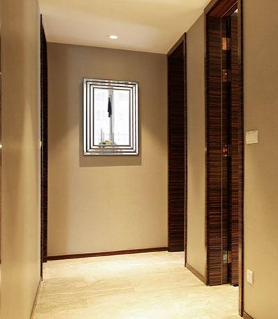Miroir mural perlé