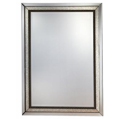 Miroir rectangulaire en verre cadre en bois