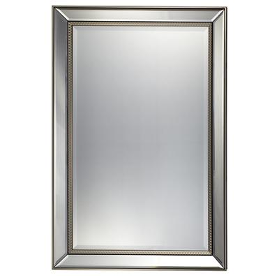 Miroir rectangulaire en verre cadre en polystyrène